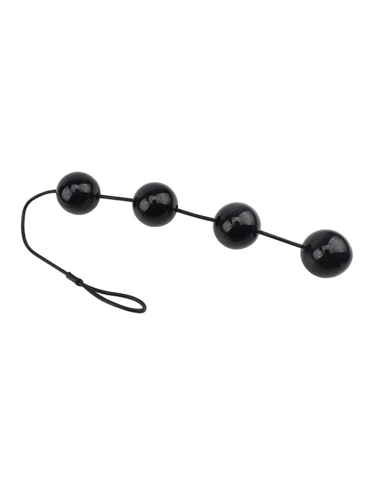 Boules anales Rubicon L 35 x 6cm Noires