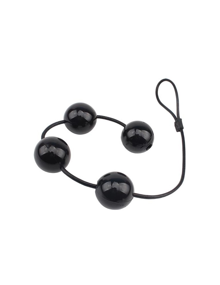 Boules anales Rubicon L 35 x 6cm Noires