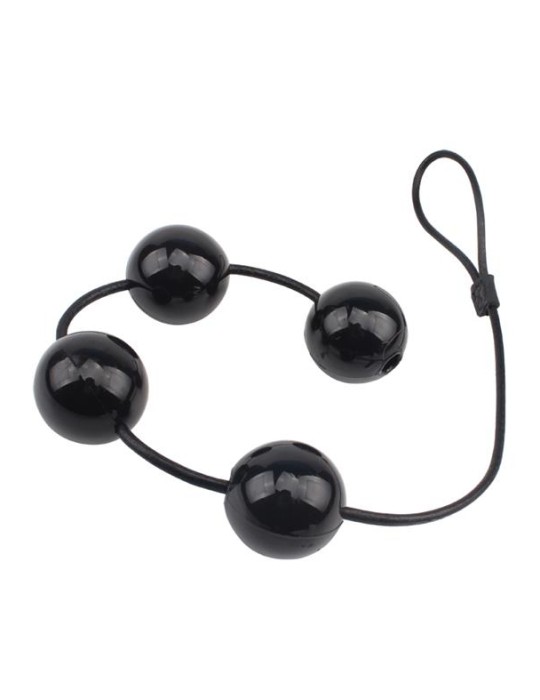 Boules anales Rubicon L 35 x 6cm Noires