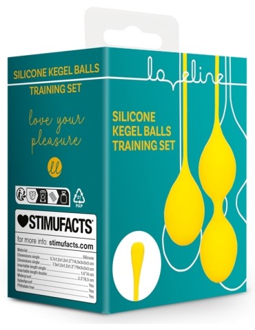 Boules de Kegel en silicone Balls Training Jaunes 2