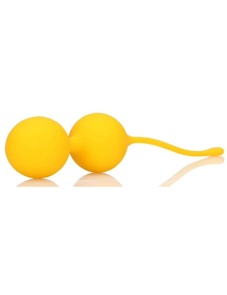 Boules de Kegel en silicone Balls Training Jaunes