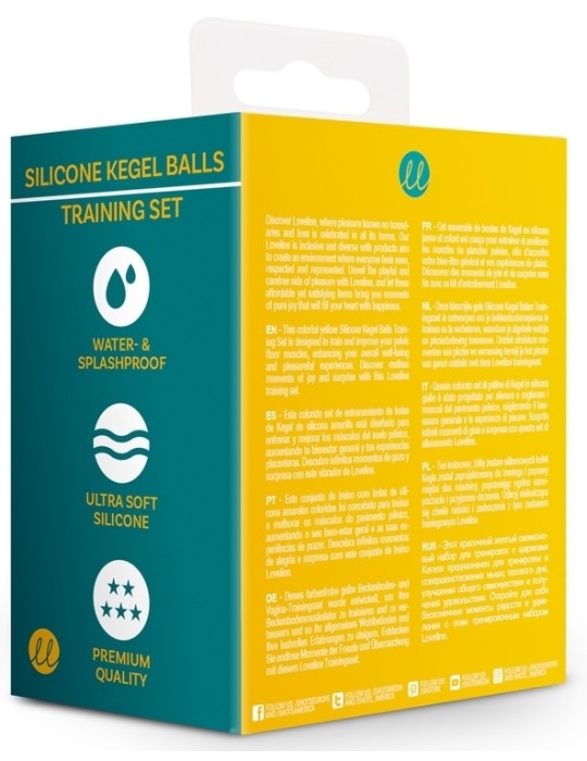 Boules de Kegel en silicone Balls Training Jaunes