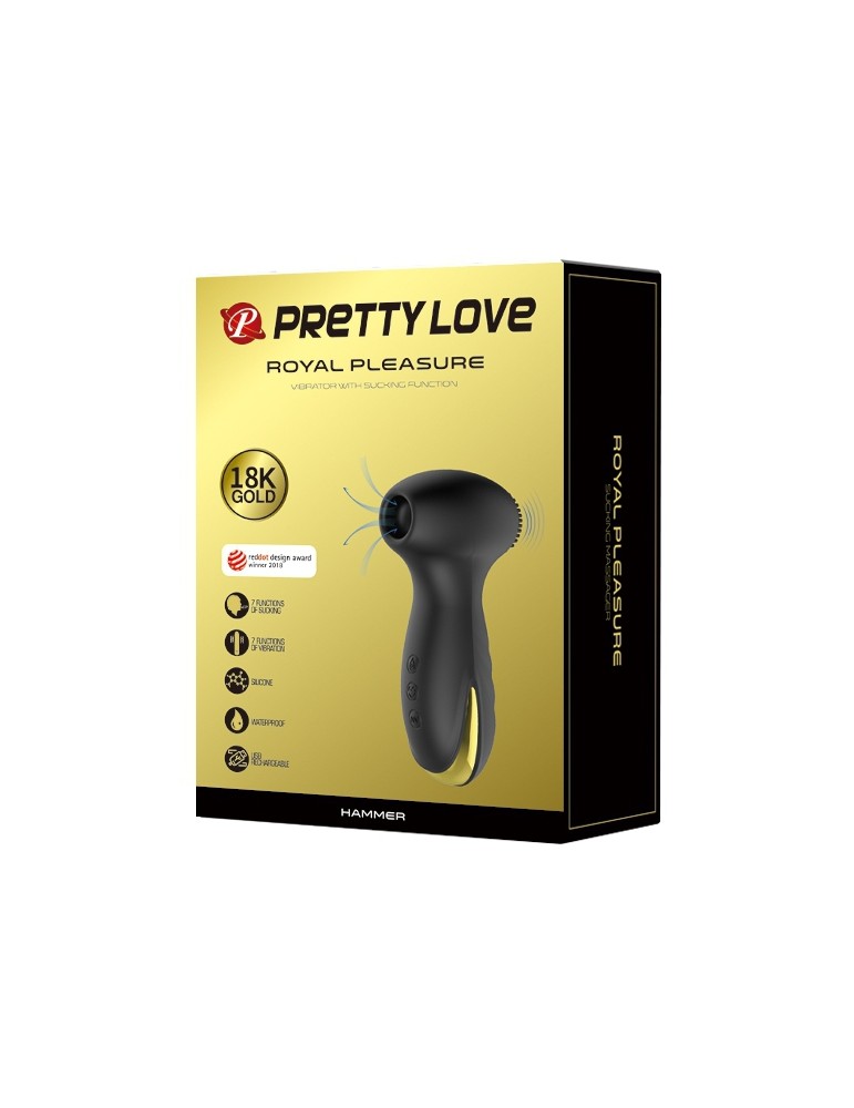Stimulateur de clitoris Hammer Royal Pleasure Pretty Love Noir