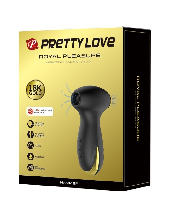 Stimulateur de clitoris Hammer Royal Pleasure Pretty Love Noir