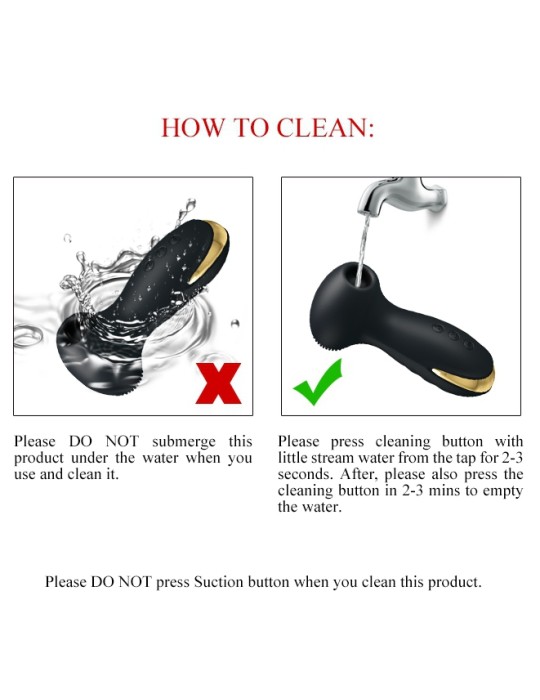 Stimulateur de clitoris Hammer Royal Pleasure Pretty Love Noir