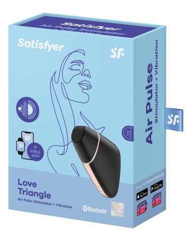 Stimulateur de clitoris connecté Love Triangle Satisfyer Noir 2