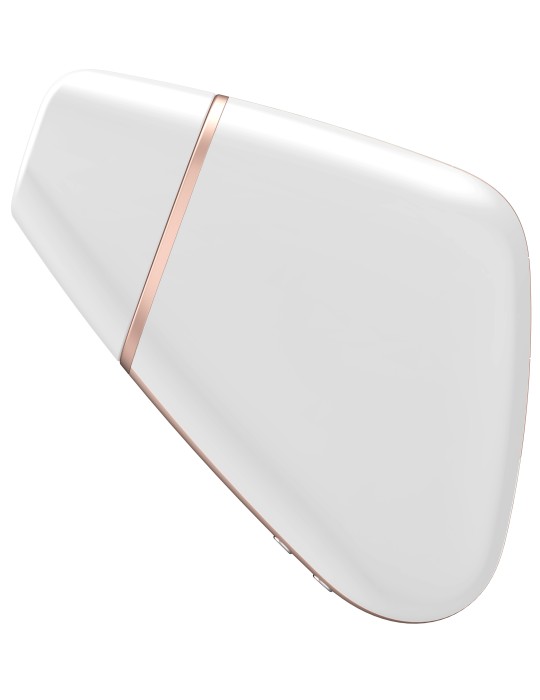 Stimulateur de clitoris connecté Love Triangle Satisfyer Blanc