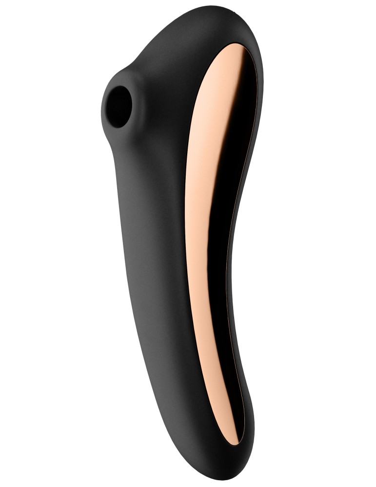 Stimulateur de clitoris Dual Kiss Satisfyer Noir