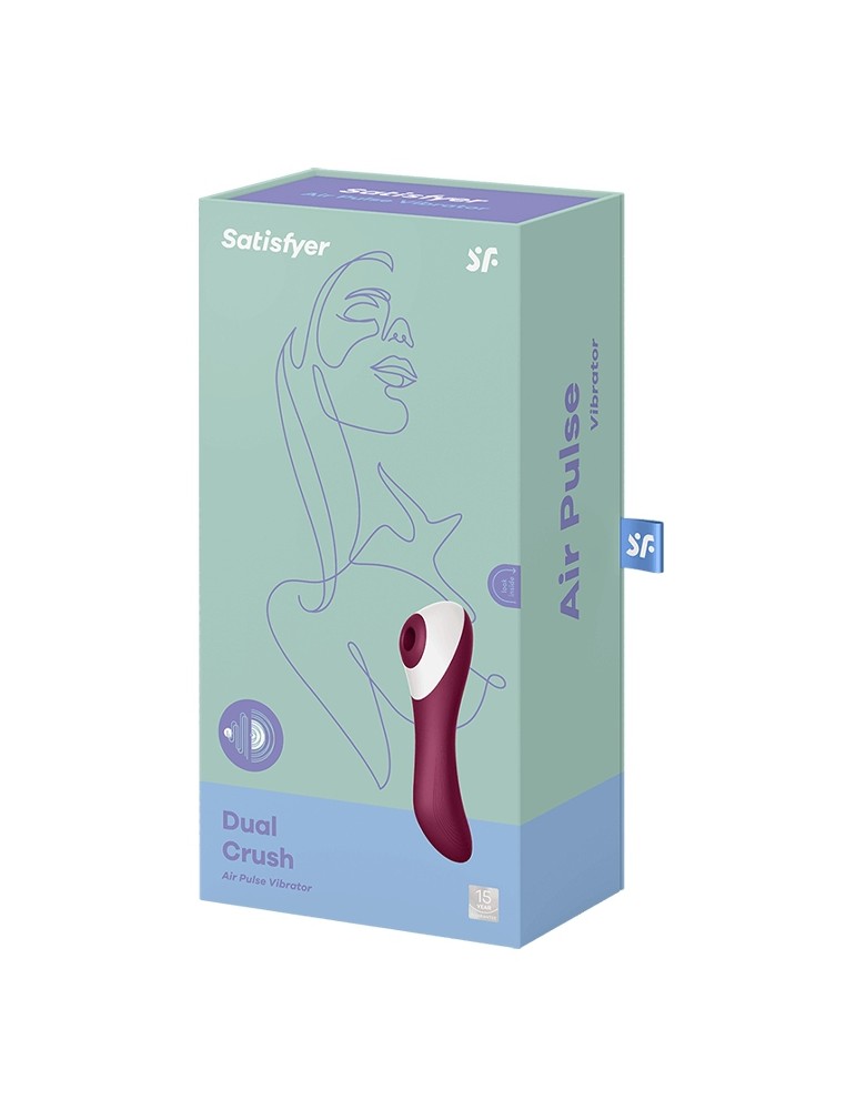 Stimulateur de clitoris DUAL CRUSH Satisfyer 16cm