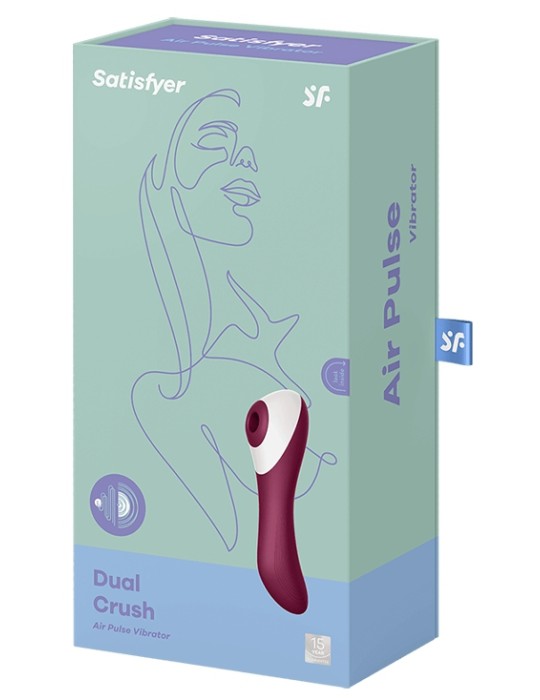 Stimulateur de clitoris DUAL CRUSH Satisfyer 16cm