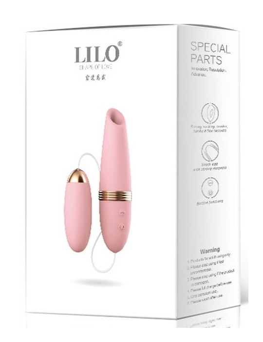 Stimulateur de clitoris à aspiration Lilo Sucker Rose