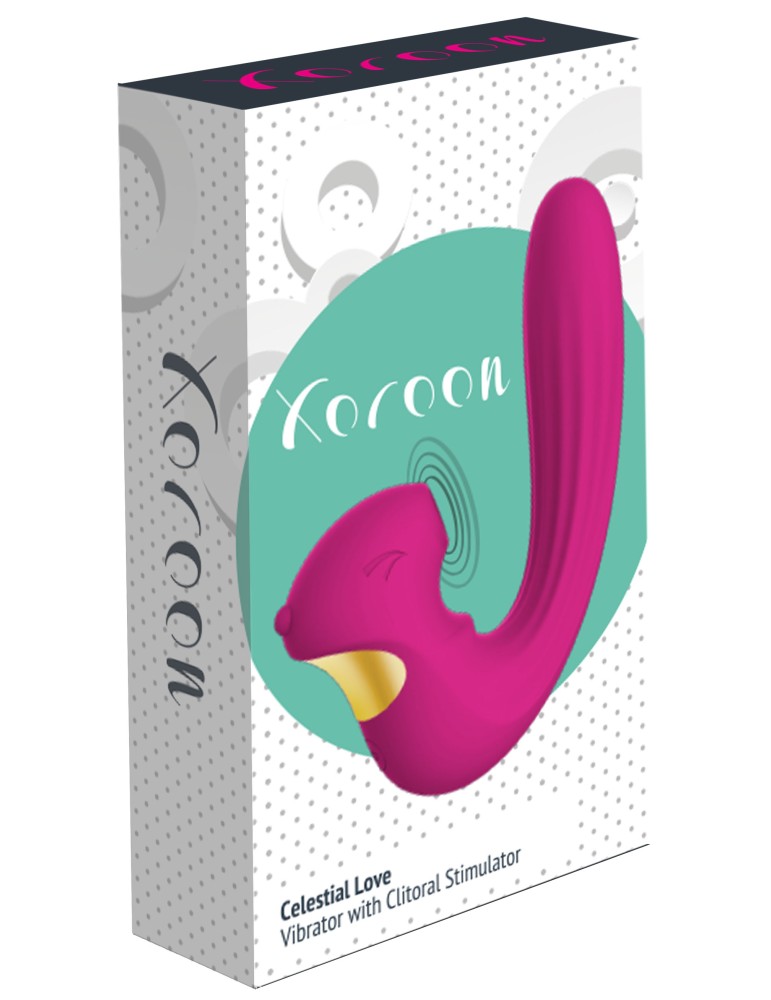 Stimulateur de clitoris et point G Celestial 15cm Violet