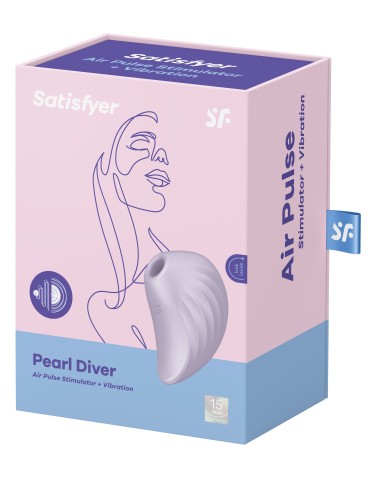 Stimulateur de clitoris Pearl Diver Satisfyer Mauve 2
