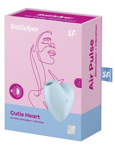 Stimulateur de clitoris Cutie Heart Satisfyer Bleu 2