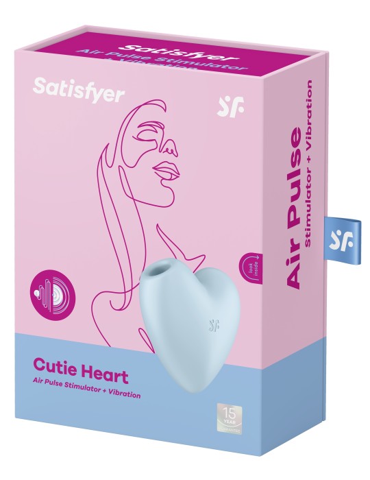 Stimulateur de clitoris Cutie Heart Satisfyer Bleu