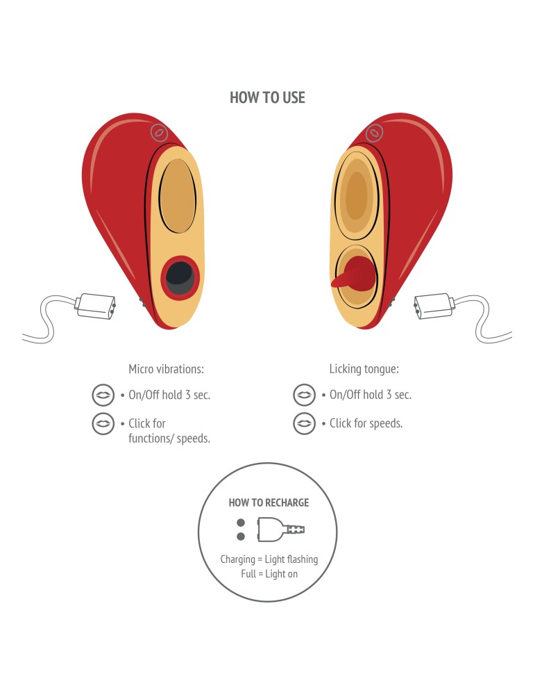 Stimulateur de clitoris HeartBreaker Rouge