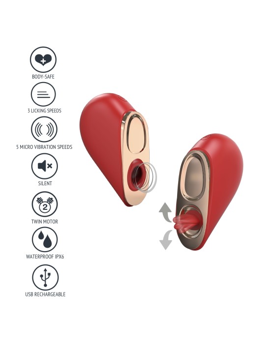 Stimulateur de clitoris HeartBreaker Rouge