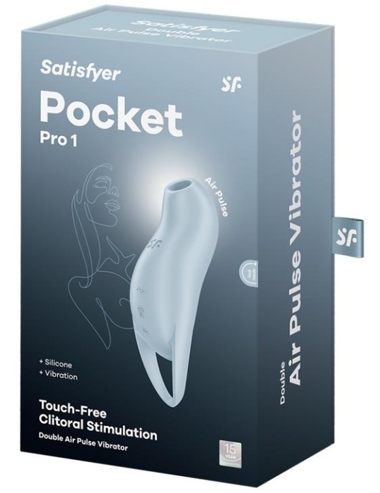 Stimulateur de Clitoris Pocket Pro 1 Bleu