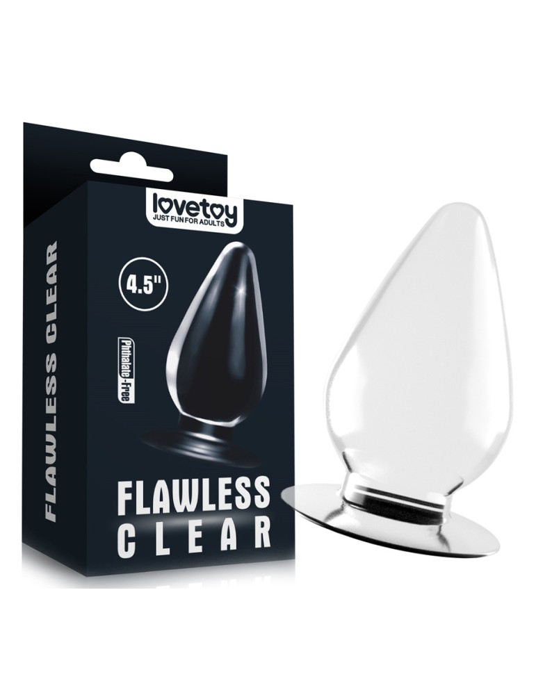 Plug transparent Flawless 10  x 5.5 cm