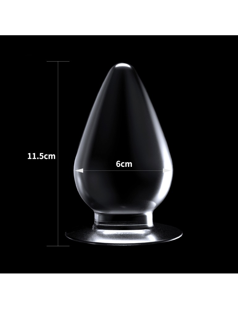 Plug transparent Flawless 10  x 5.5 cm