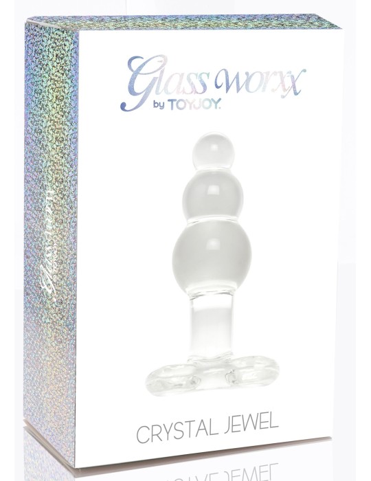 Plug en verre Crystal Jewel 9.5 x 3.5cm