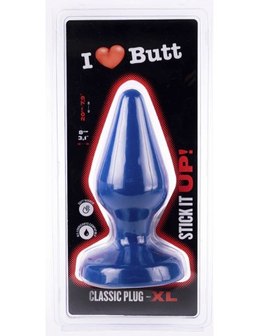 Plug Classic XL I Love Butt 17 x 7.5 cm Bleu 2