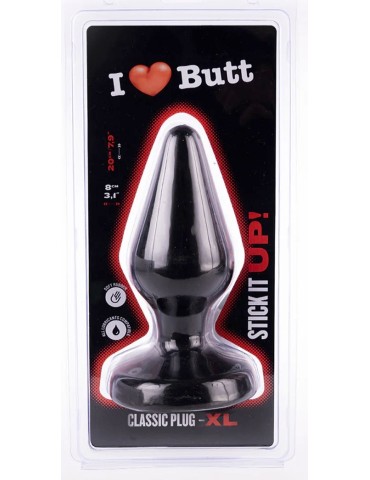 Plug Classic XL I Love Butt 17 x 7.5 cm Noir 2