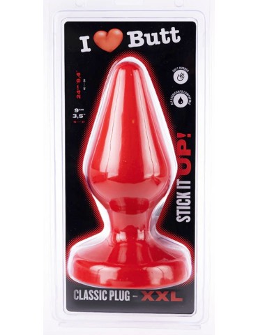 Plug Classic XXL I Love Butt 20 x 9 cm Rouge 2