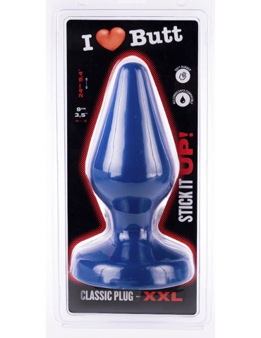 Plug Classic XXL I Love Butt 20 x 9 cm Bleu 2