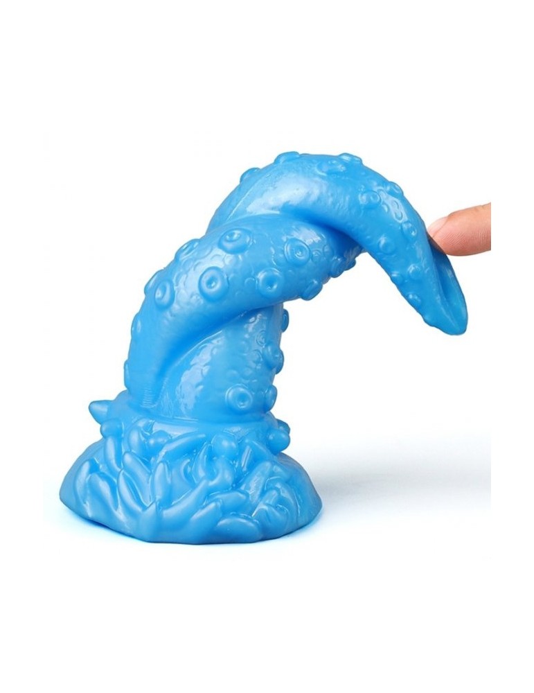 Gode Octopus 15 x 5.5cm Bleu