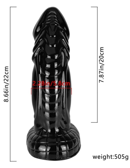 Gode Fishy 18 x 5.5cm Noir