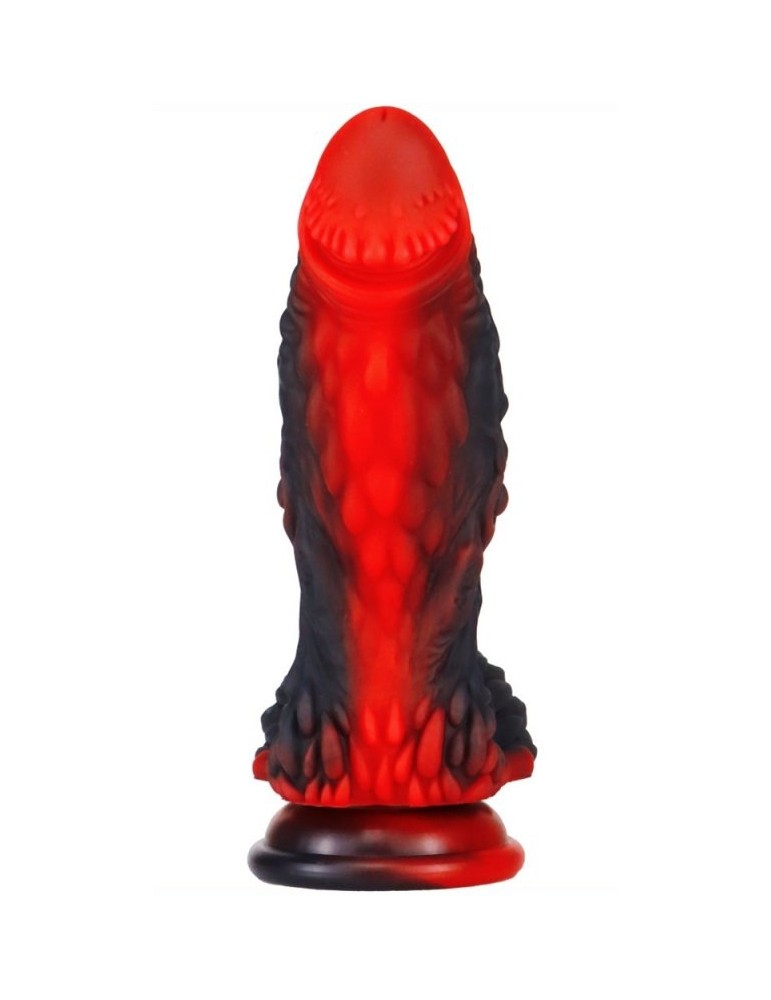 Gode Dragon Yong 15 x 5.5cm Noir-Rouge