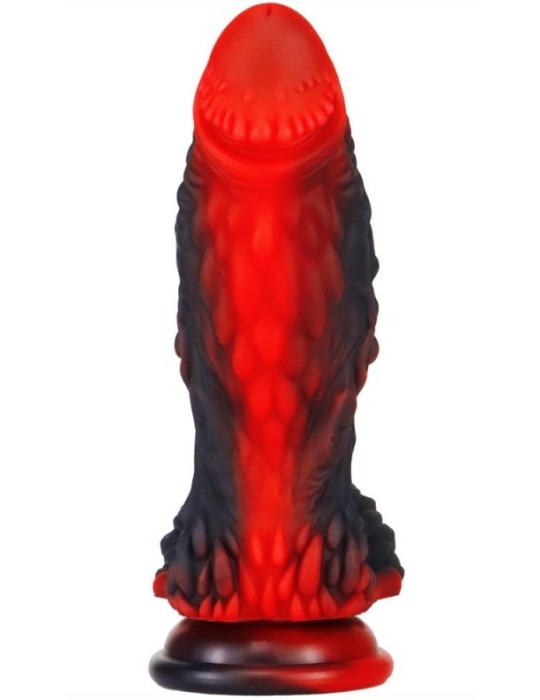 Gode Dragon Yong 15 x 5.5cm Noir-Rouge