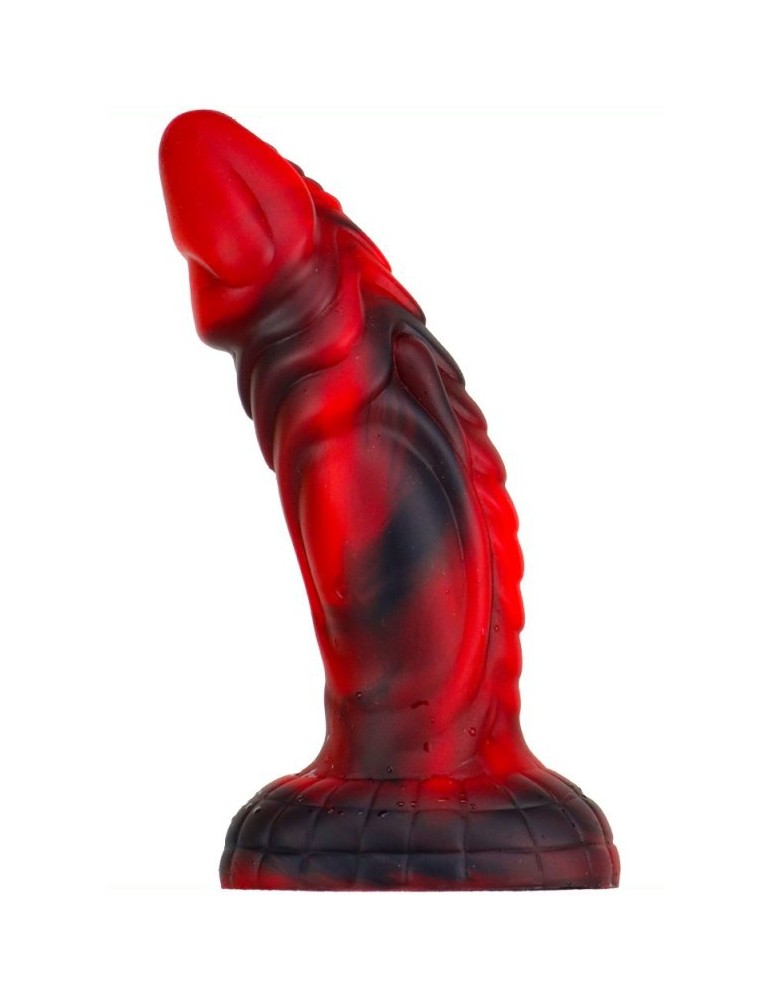 Gode monster Squax 18 x 5.5cm Noir-Rouge Gode monster Squax 18 x 5.5cm Noir-Rouge