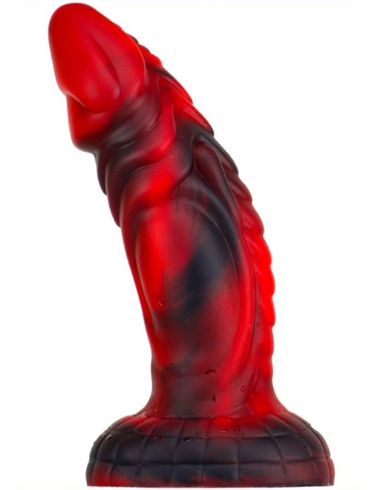 Gode monster Squax 18 x 5.5cm Noir-Rouge Gode monster Squax 18 x 5.5cm Noir-Rouge