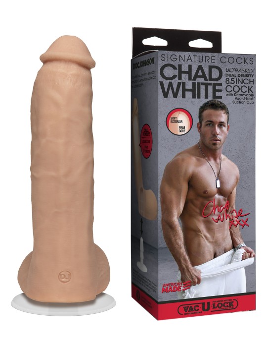 Gode réaliste Acteur Chad White 17 x 5 cm Gode réaliste Acteur Chad White 17 x 5 cm