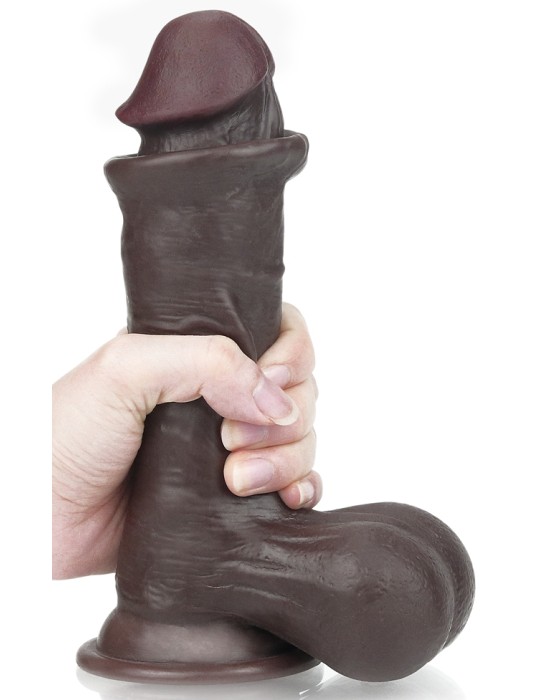 Gode Sliding Skin 15 x 4.8 cm Marron Gode Sliding Skin 15 x 4.8 cm Marron