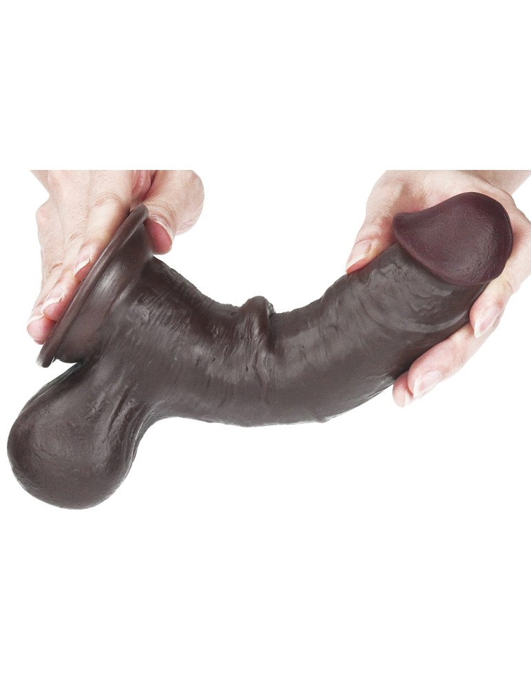 Gode Sliding Skin 15 x 4.8 cm Marron