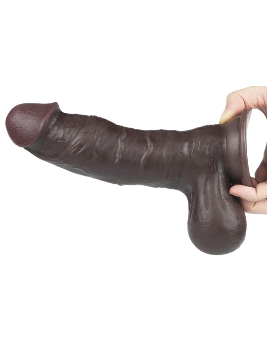 Gode Sliding Skin 15 x 4.8 cm Marron