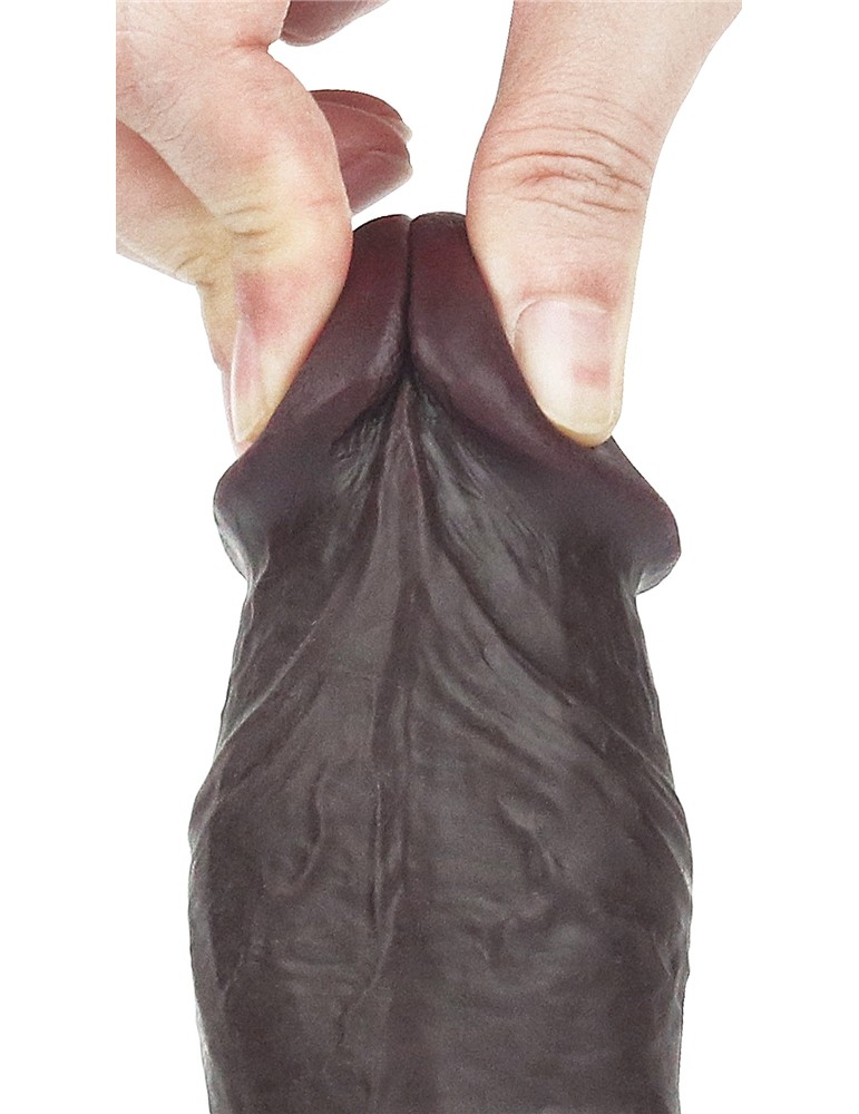 Gode Sliding Skin 15 x 4.8 cm Marron