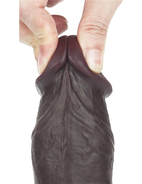 Gode Sliding Skin 15 x 4.8 cm Marron