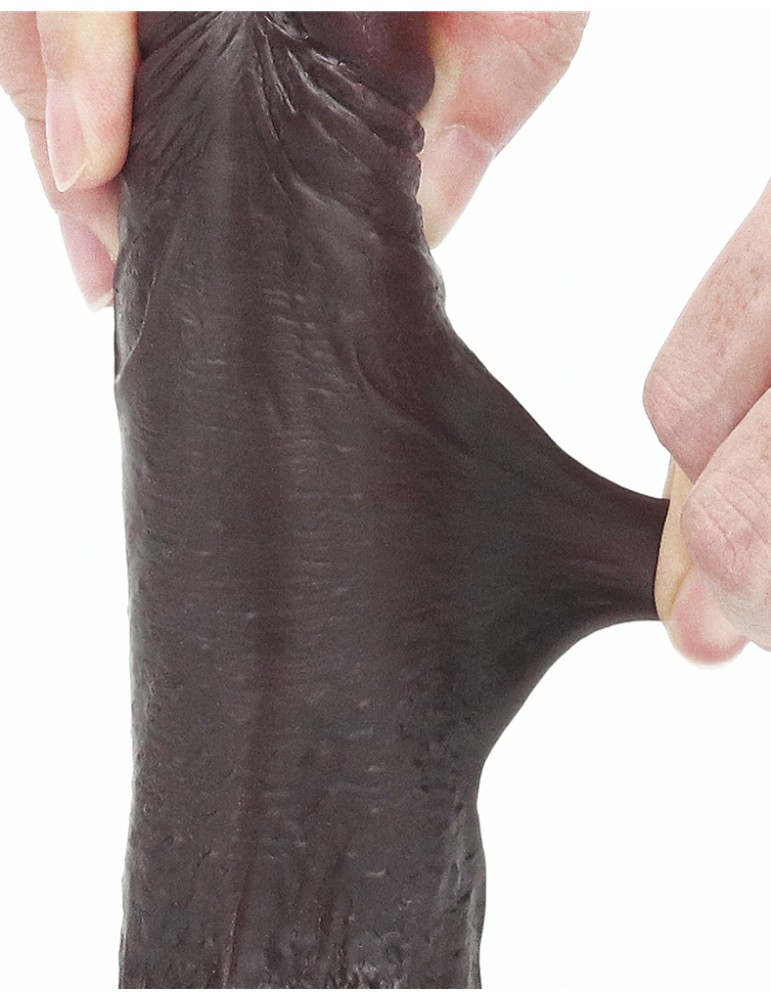 Gode Sliding Skin 13 x 3.5cm Marron