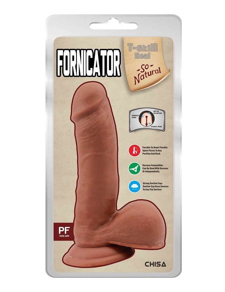 Gode réaliste Fornicator 13 x 4cm Latino