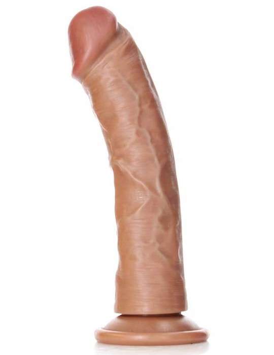 Gode réaliste Ventouse Curved RealRock 20 x 4.6cm Latino