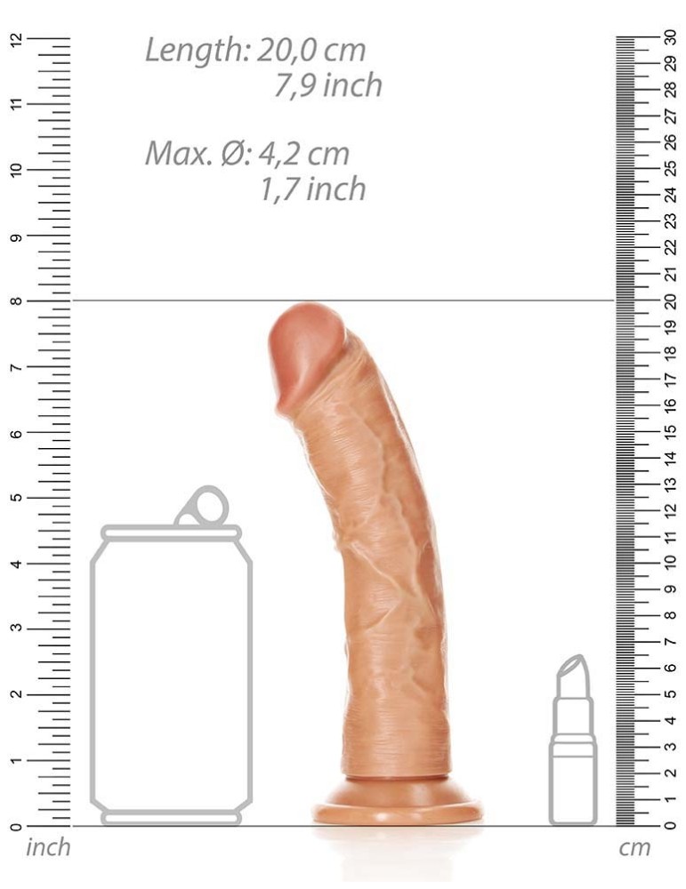 Gode réaliste Curved Dildo 18 x 4.2cm Latino
