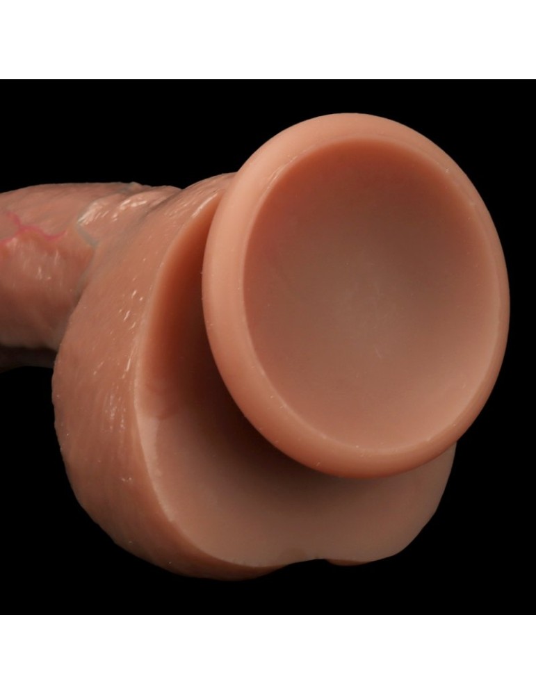 Gode Realdick 14 x 4cm Marron