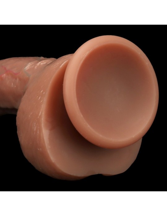 Gode Realdick 14 x 4cm Marron