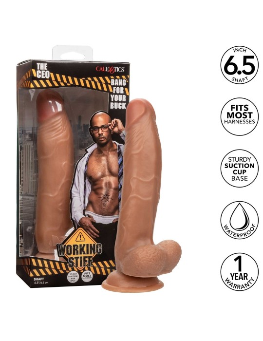 Gode Réaliste The Ceo 16 x 4.5cm Marron