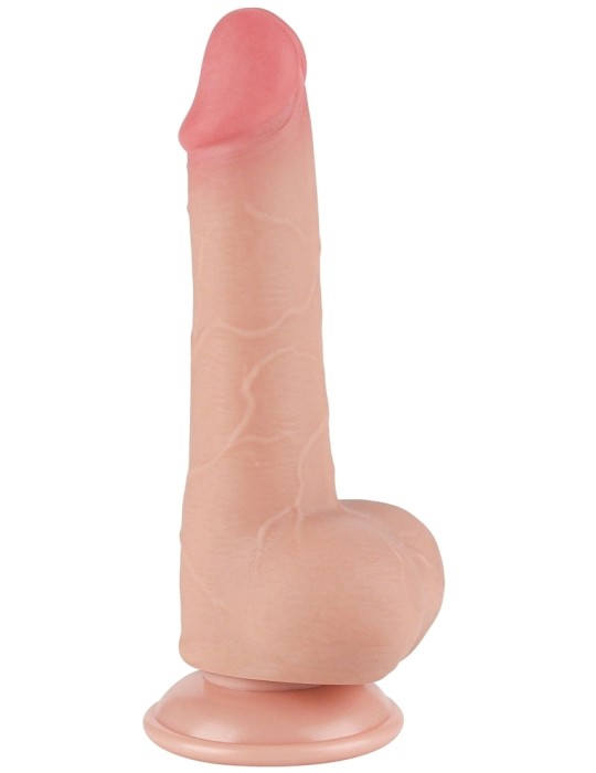 Gode avec Bourses Sliding Skin 13 x 3.8cm