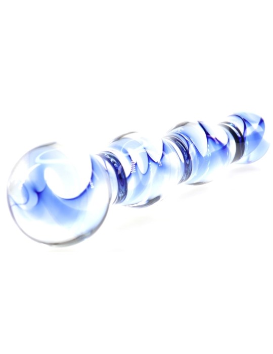 Gode en verre Screw Beads 17 x 3.5cm